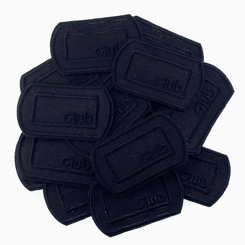 Velcro Sew On - 5 pçs remendos pretos para roupas