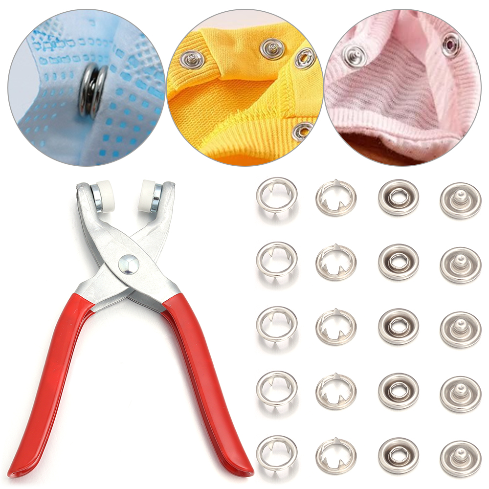 50 Conjuntos de Botões de Pres - Snap Button Plier avaliação e preço