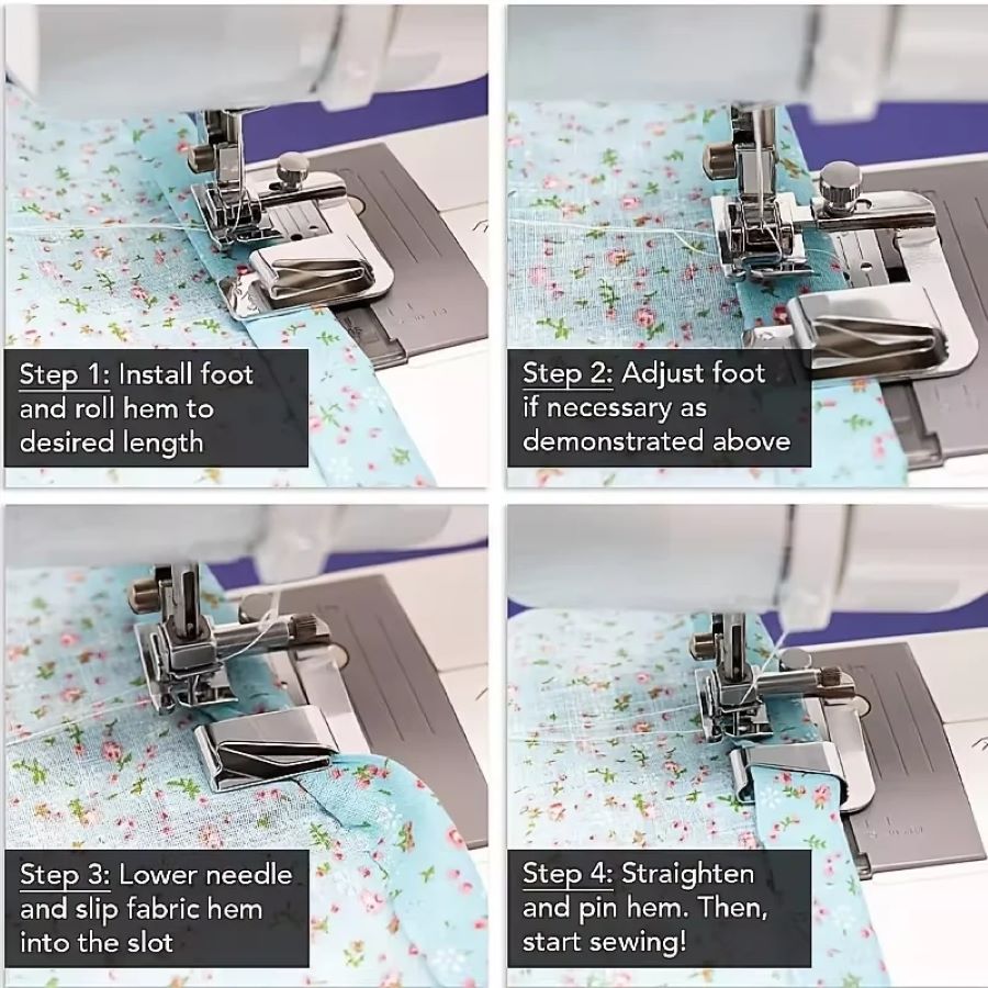 1-3 Peças Calcador de Bainha E - Sewing Art avaliação e preço