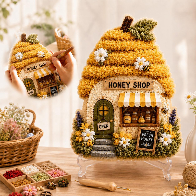 Kit DIY de Arte Poke 3D Casa C - Sewing Art avaliação e preço