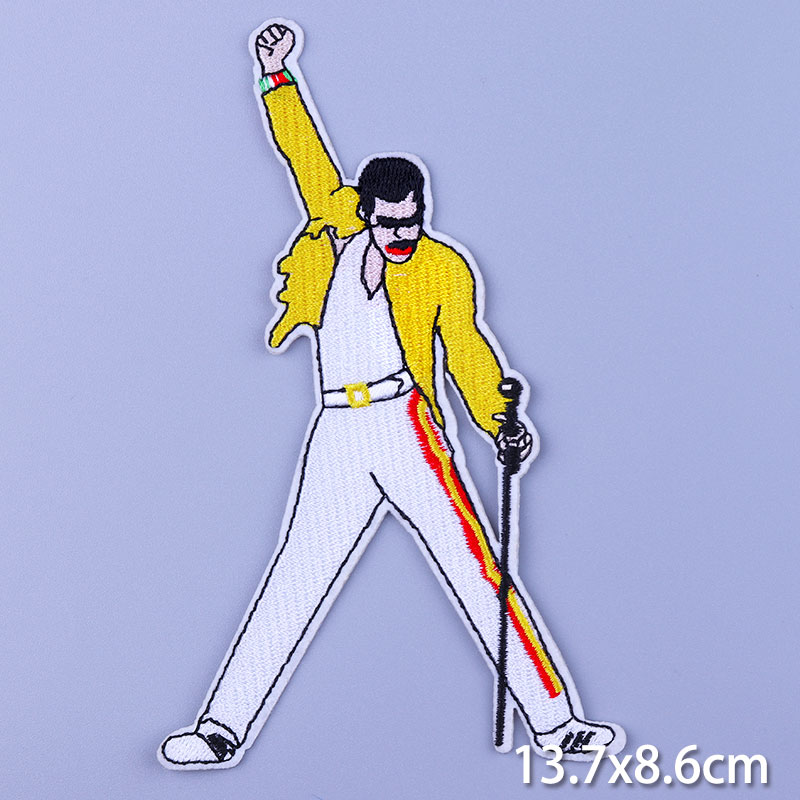 Freddie Mercury Badge Rock Ban - Velcro Sew On avaliação e preço
