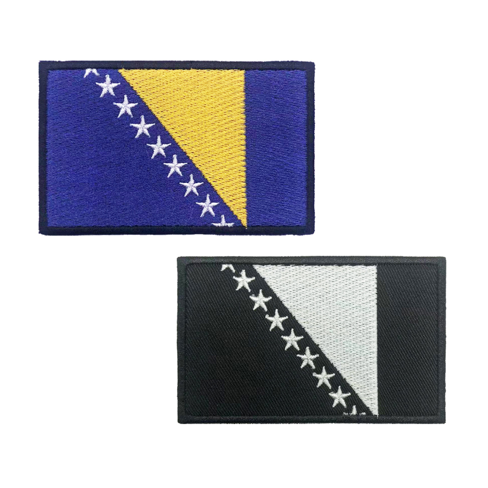 1 peça bandeira da bósnia e He - Velcro Sew On avaliação e preço